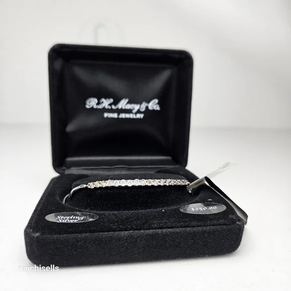 Diamond Bolo Bracelet (1/10 ct. t.w.) in Sterling Silver - Picture 2 of 9